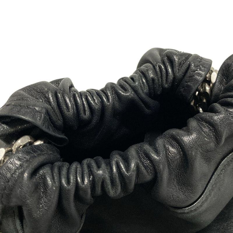 Saint Laurent Paris Bag Teddy Black Chain / Shape Leather