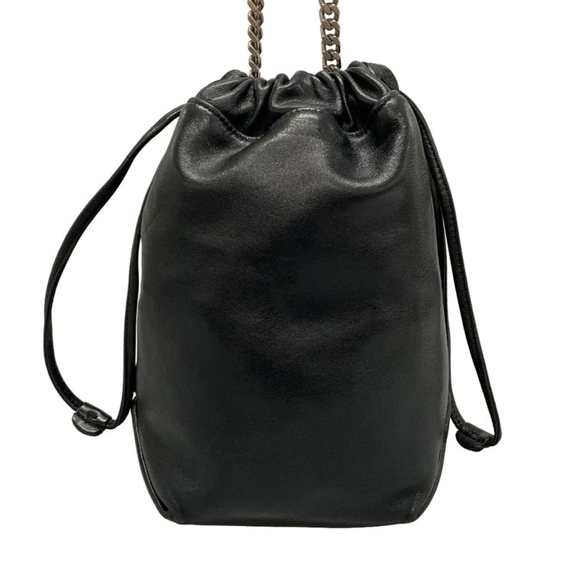 Saint Laurent Paris Bag Teddy Black Chain / Shape Leather