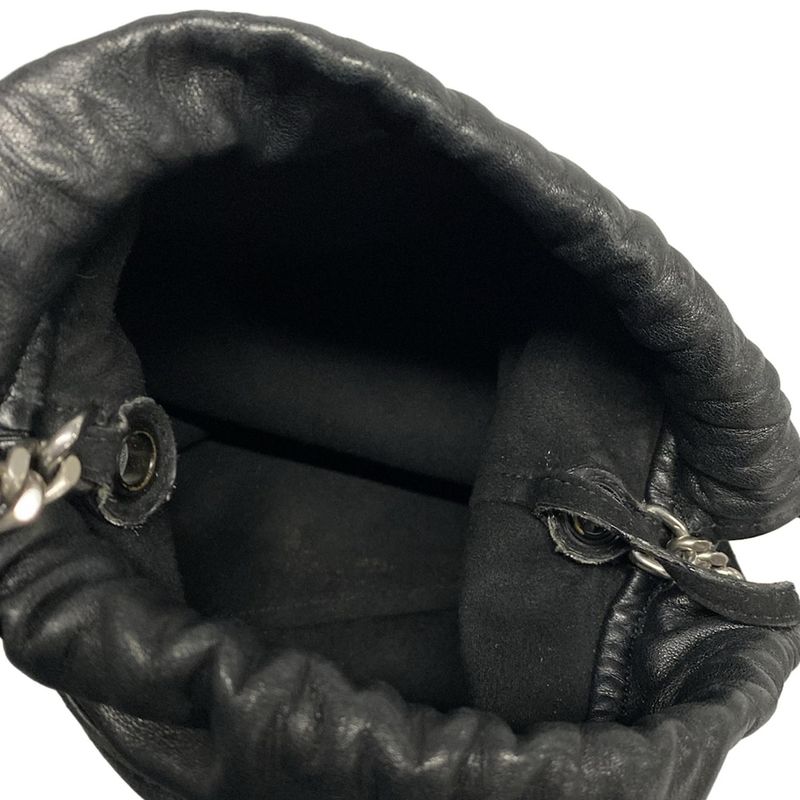 Saint Laurent Paris Bag Teddy Black Chain / Shape Leather