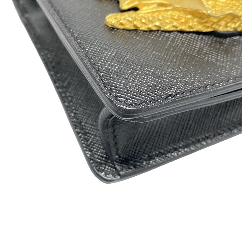 Prada Bag - Va0666 Black Dragon Leather