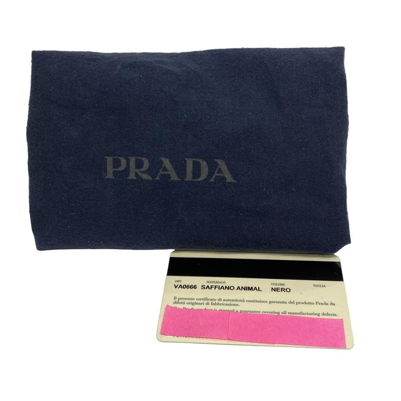 Prada Bag - Va0666 Black Dragon Leather