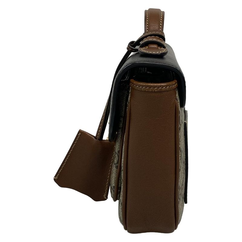 Gucci Handbag Padlock GG Supreme Dark Brown Ivory and Black Leather