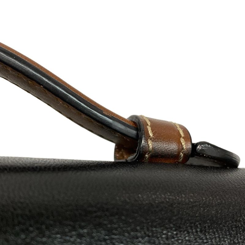 Gucci Handbag Padlock GG Supreme Dark Brown Ivory and Black Leather