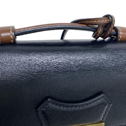 Gucci Handbag Padlock GG Supreme Dark Brown Ivory and Black Leather