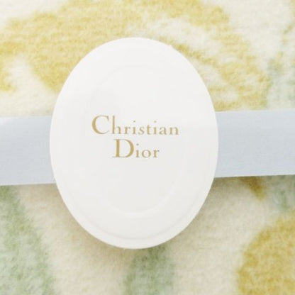 Christian DIOR Blanket Cotton Blanket Single Logo Embroidery Iris Floral