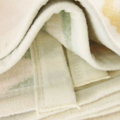 Christian DIOR Blanket Cotton Blanket Single Logo Embroidery Iris Floral