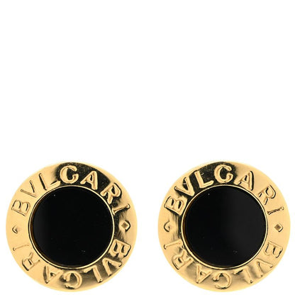Bvlgari Earrings Bvlgari 18k Yellow Gold Onyx Yellow Gold 18k 750 18k Onyx Black