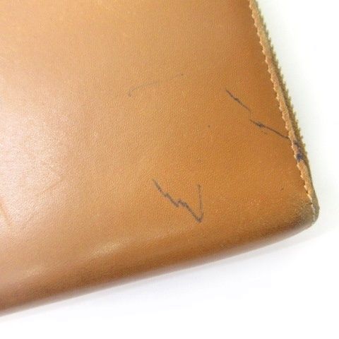 Loewe Long Wallet Round Zipper Leather Brown