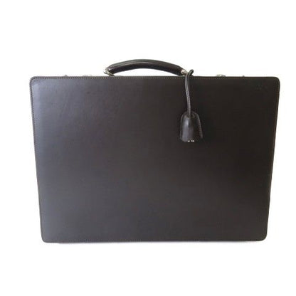 Gucci Trunk Briefcase Leather Dark Brown
