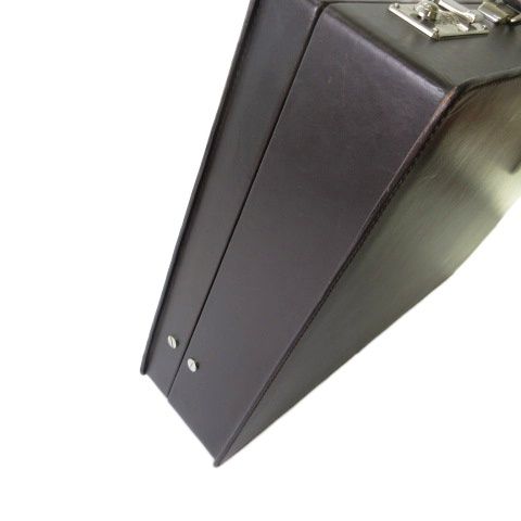 Gucci Trunk Briefcase Leather Dark Brown