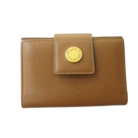 Bulgari Bvlgari Card Case Business Card Holder Leather Brown