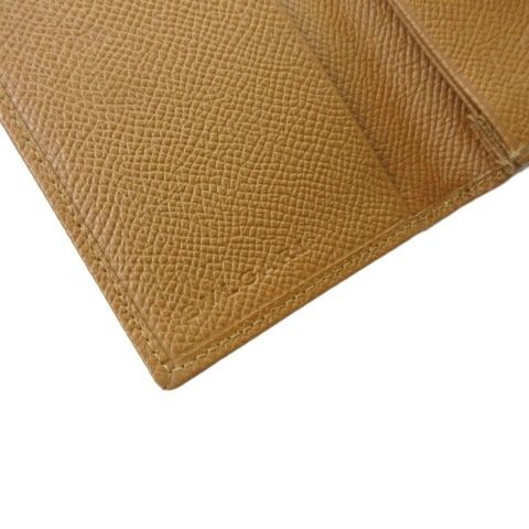 Bulgari Bvlgari Card Case Business Card Holder Leather Brown