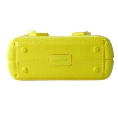 Bottega Veneta Arco Mini Tote Handbag Rubber Yellow AA