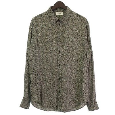Celine 20AW Viscose Floral Print Shirt Floral Pattern All Over Long Sleeves