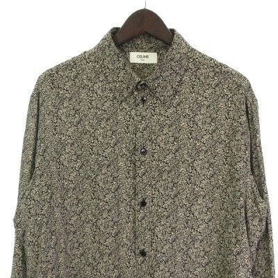 Celine 20AW Viscose Floral Print Shirt Floral Pattern All Over Long Sleeves