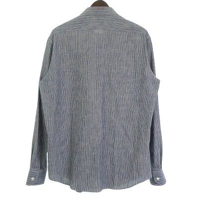 Celine 20AW Shirt Striped Long Sleeves Blue 40 M Approx