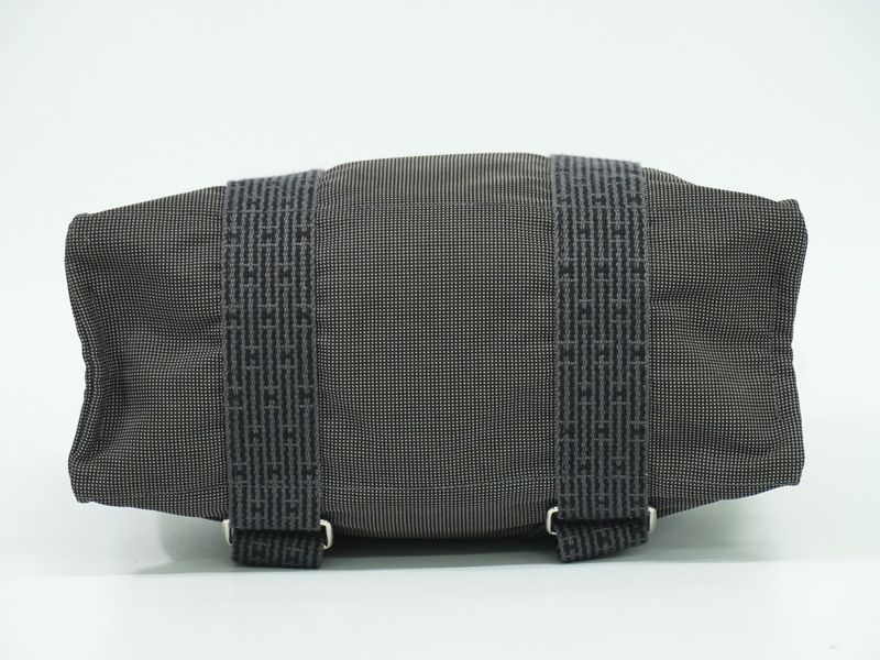 Authentic Hermes Her Line Ado MM Backpack Sac Backpack Canvas Gray Her Line Ado