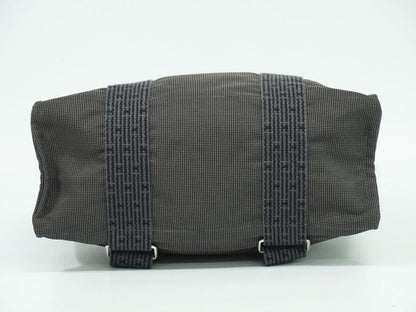 Authentic Hermes Her Line Ado MM Backpack Sac Backpack Canvas Gray Her Line Ado