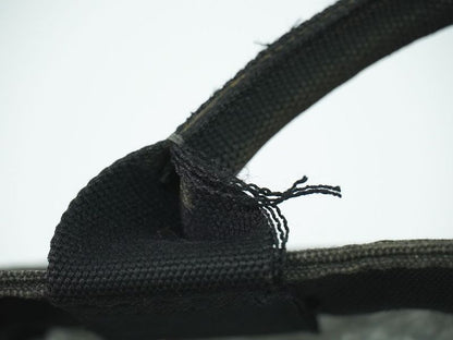 Authentic Prada Mini Canapa Tote Handbag Canvas Black Bn2439 Mini Canapa Bag