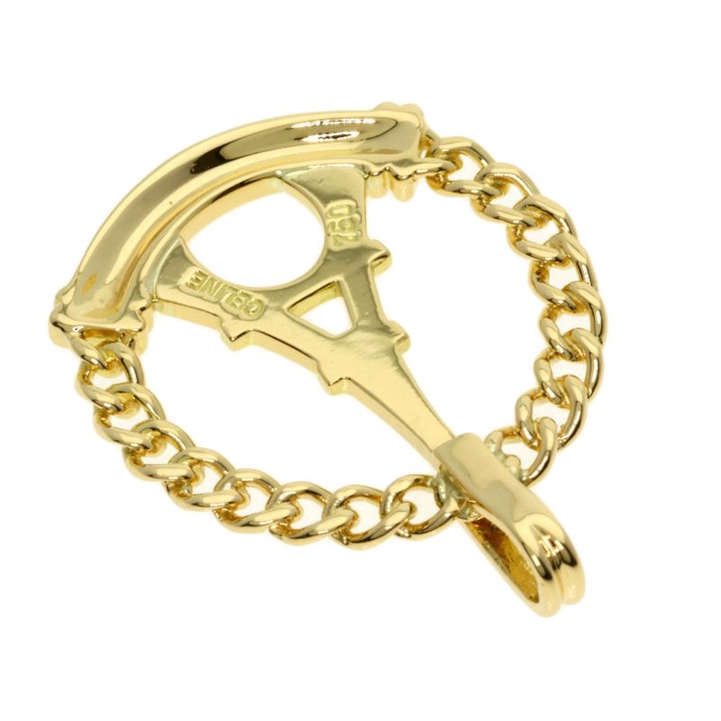 Celine Eiffel Tower Pendant Top 18K Yellow Gold Ladies