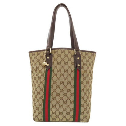 Gucci 162899 GG Sherry Line Tote Bag Canvas Women