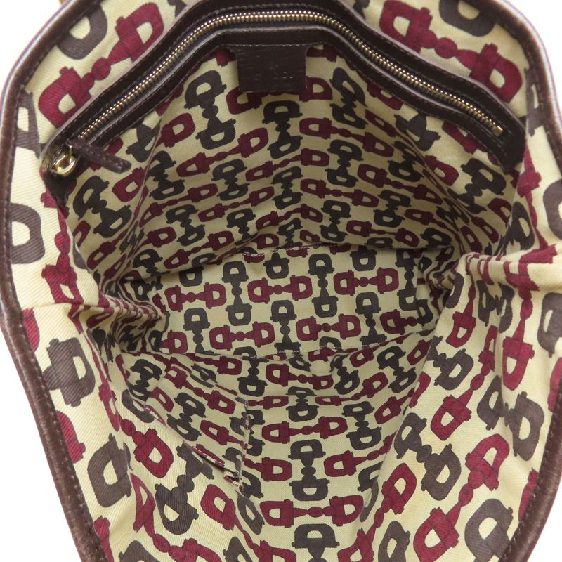 Gucci 162899 GG Sherry Line Tote Bag Canvas Women