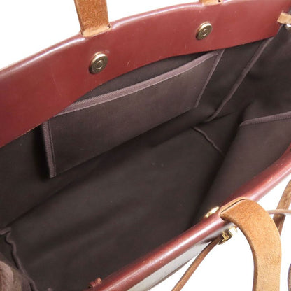 Hermes Herbag Cabas Su Gold Hardware Tote Bag Toile Offiche Women