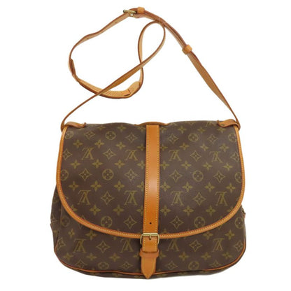 Louis Vuitton M42254 Saumur 35 Shoulder Bag Monogram Canvas Women