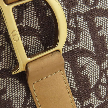 Christian DIOR Trotter Pattern Tote Bag Canvas Women