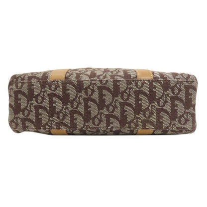 Christian DIOR Trotter Pattern Tote Bag Canvas Women