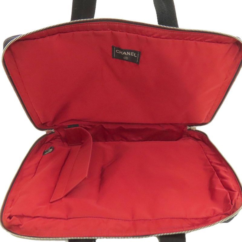 Chanel Travel Line Tote Bag Nylon Ladies