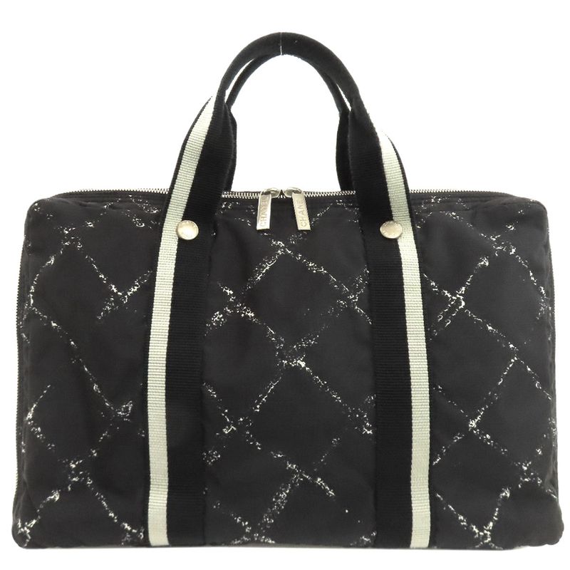 Chanel Travel Line Tote Bag Nylon Ladies