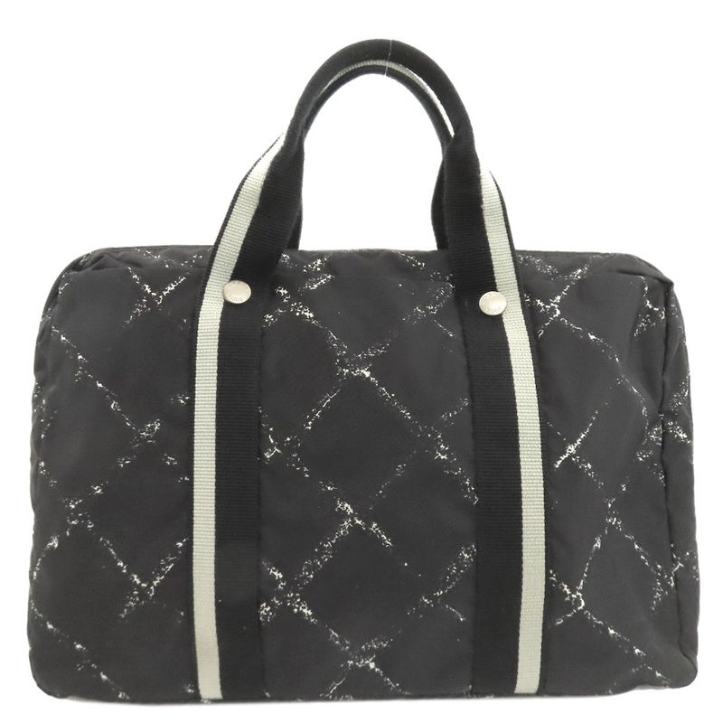Chanel Travel Line Tote Bag Nylon Ladies