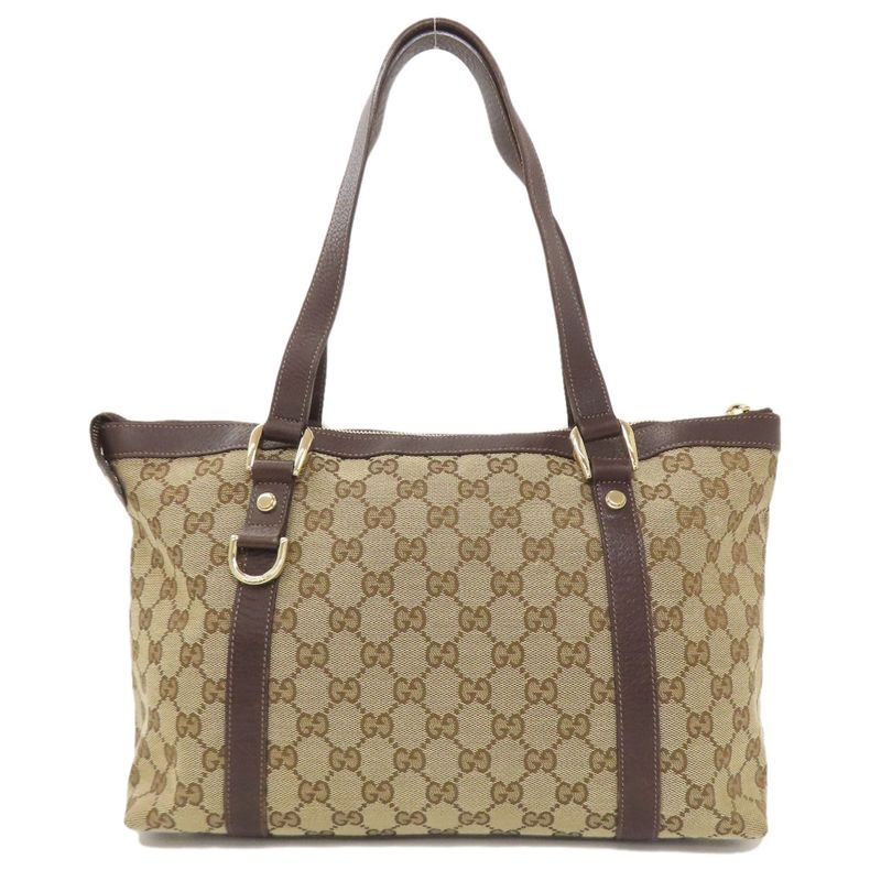 Gucci 141470 Abby GG Pattern Tote Bag Canvas Women