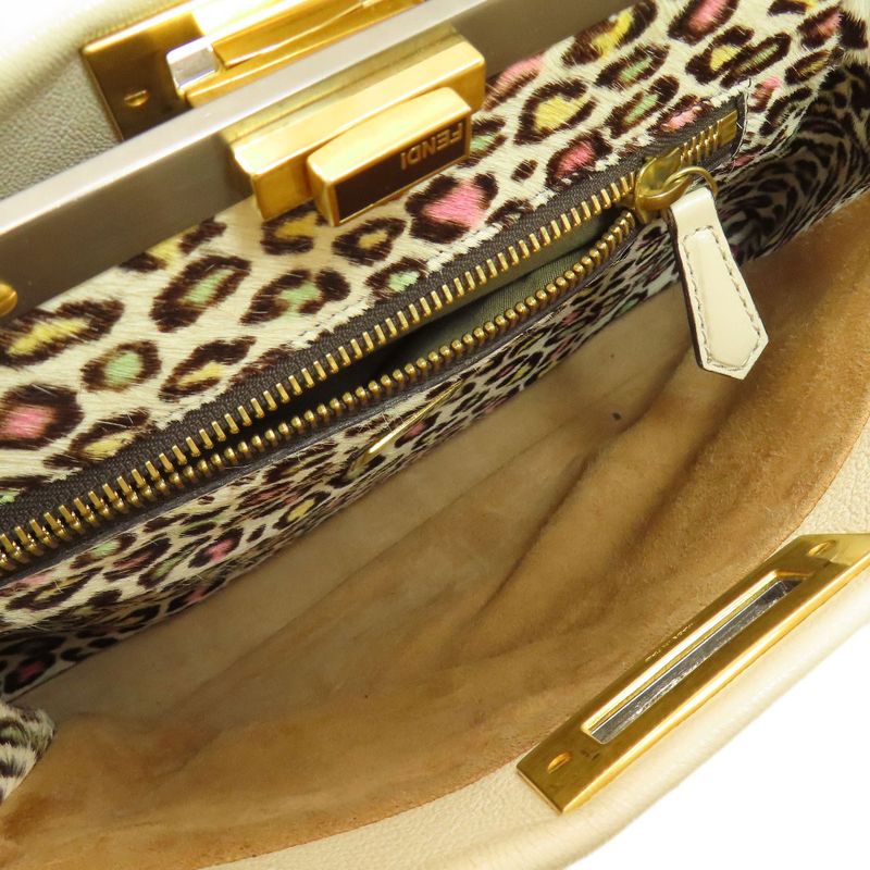 Fendi Peekaboo 2-way Handbag Calf Halaco Women