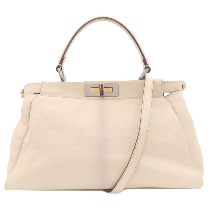Fendi Peekaboo 2-way Handbag Calf Halaco Women