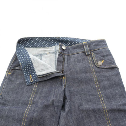 Louis Vuitton Denim Pants Cotton Monogram Denim Pants Women Used a