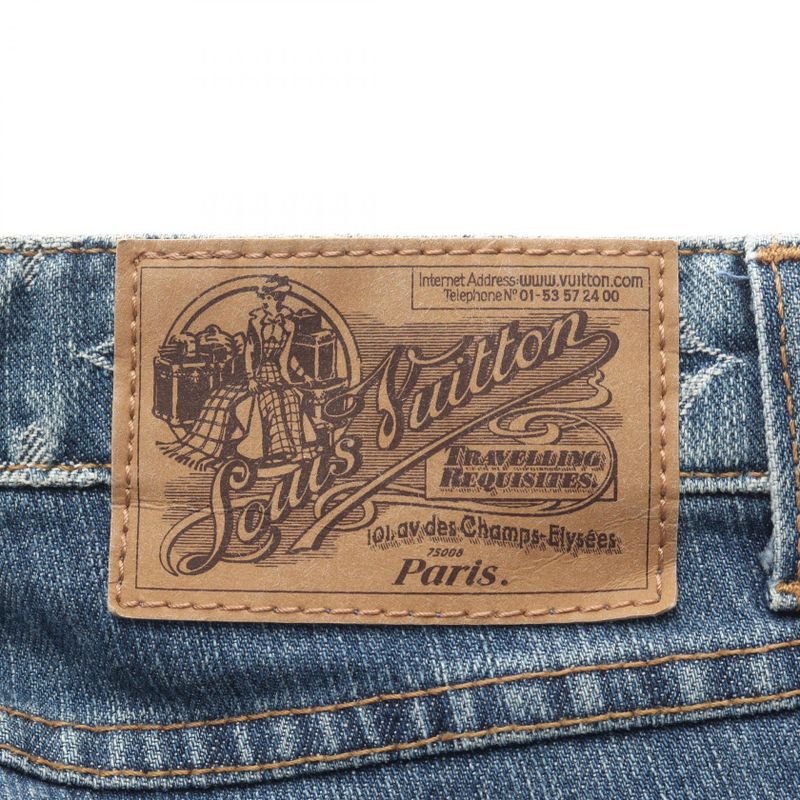 Louis Vuitton Denim Pants Monogram Cotton Monogram Denim Pants Women Used a