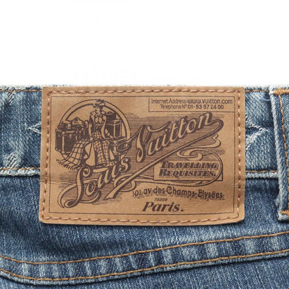 Louis Vuitton Denim Pants Monogram Cotton Monogram Denim Pants Women Used a