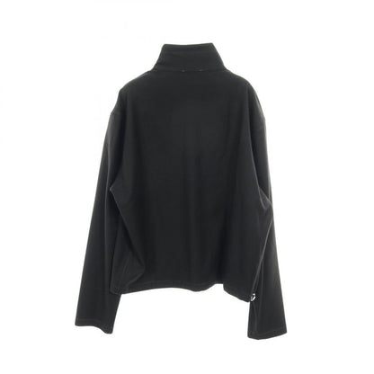 Hermes Cardigan Zip Up H566140 Black Cotton Zip Up Shirt Blouson Mens Unused