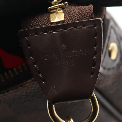 Louis Vuitton Handbag Eva Damier Ebene N55213 PVC Coated Canvas Leather Eva