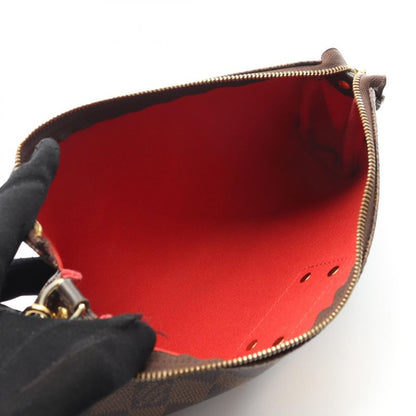 Louis Vuitton Handbag Eva Damier Ebene N55213 PVC Coated Canvas Leather Eva