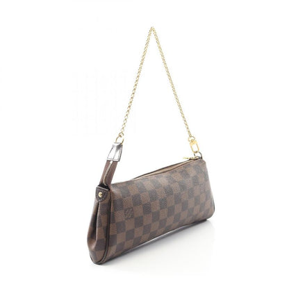 Louis Vuitton Handbag Eva Damier Ebene N55213 PVC Coated Canvas Leather Eva