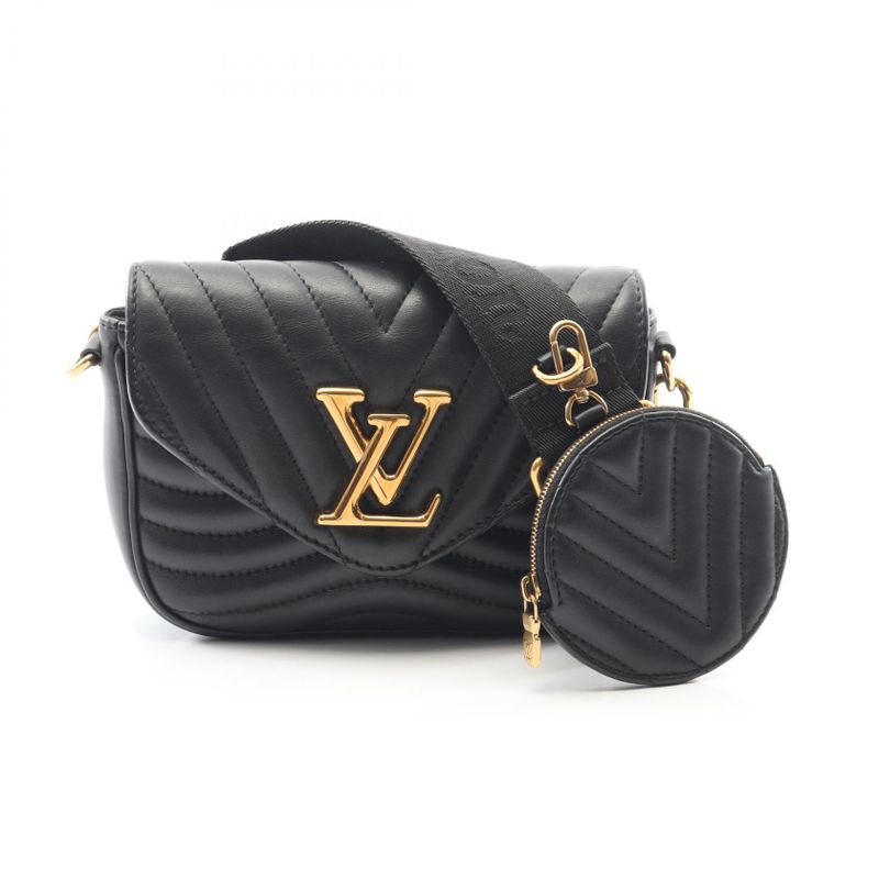 Louis Vuitton Shoulder Bag Muluti Pochette New Wave Noir Black M56461 Noir