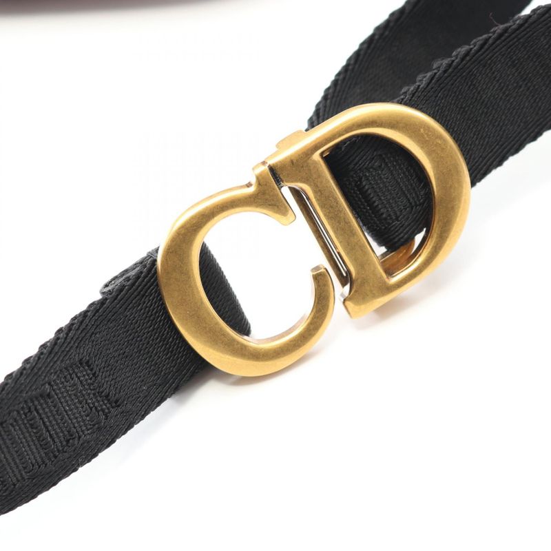 Dior Waist Bag Saddle Oblique Bordeaux Canvas Leather Oblique Saddle Flat Belt