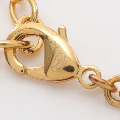 Chanel Necklace Coco Mark GP (gold Plated) Enamel Long Necklace L24c Ladies