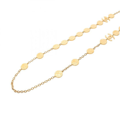 Chanel Necklace Coco Mark GP (gold Plated) Enamel Long Necklace L24c Ladies