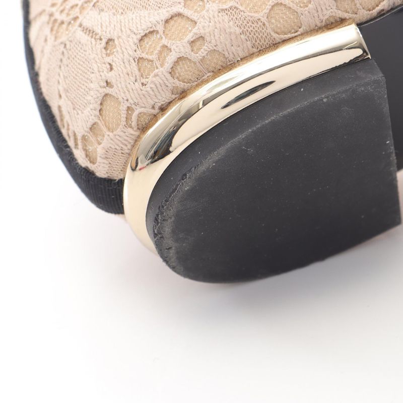 Chanel Beige Black Other Slip-on Women's Used a