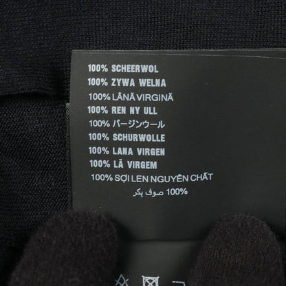 Prada Cardigan Dna00s Navy Wool Knit Cardigan Women's Never Used