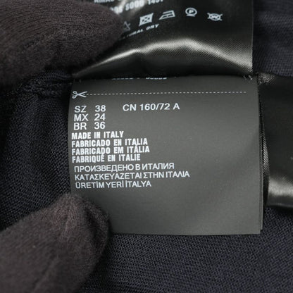 Prada Cardigan Dna00s Navy Wool Knit Cardigan Women's Never Used